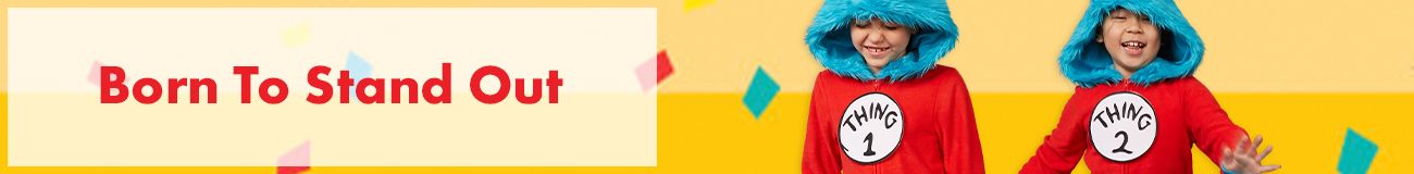 Banner that reads "Born to Stand Out"